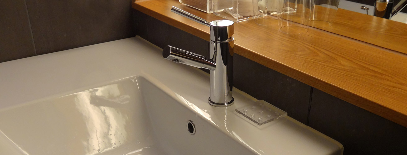 Refitted bathroom with high quality accessories.